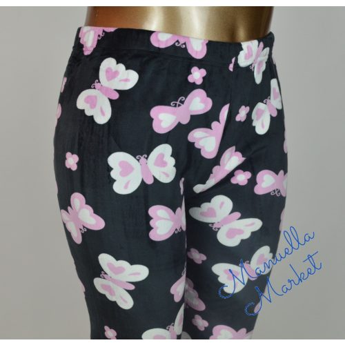 Pillangó Mintás Plüss, Meleg Béléses Nagy Méretű Leggings/Nadrág! 5XL/6XL-es