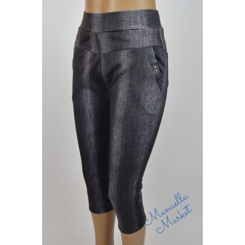 Farmerhatású Rugalmas Alakformáló Fekete Térd Leggings! M/L-es