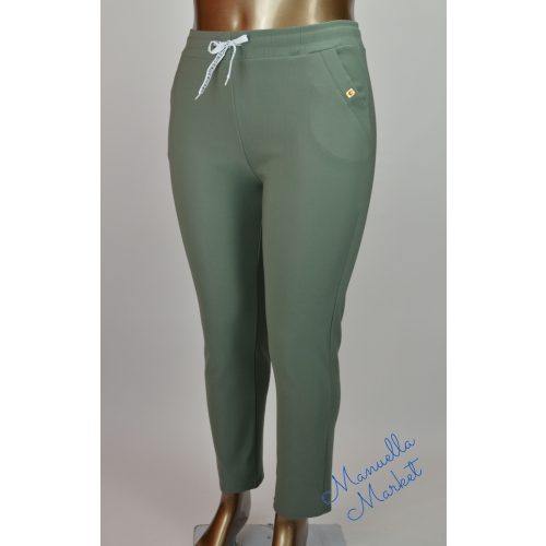 Utcai Zöld Molett Nadrág-Leggings! 4XL-es
