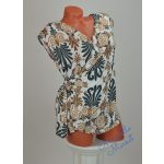 Átlapolt-Oldalt Megkötős Mintás Ujjatlan Felső! M-es