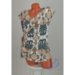 Átlapolt-Oldalt Megkötős Mintás Ujjatlan Felső! M-es