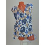 Átlapolt-Oldalt Megkötős Mintás Ujjatlan Felső! S-es