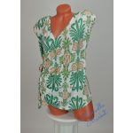 Átlapolt-Oldalt Megkötős Mintás Ujjatlan Felső! S-es