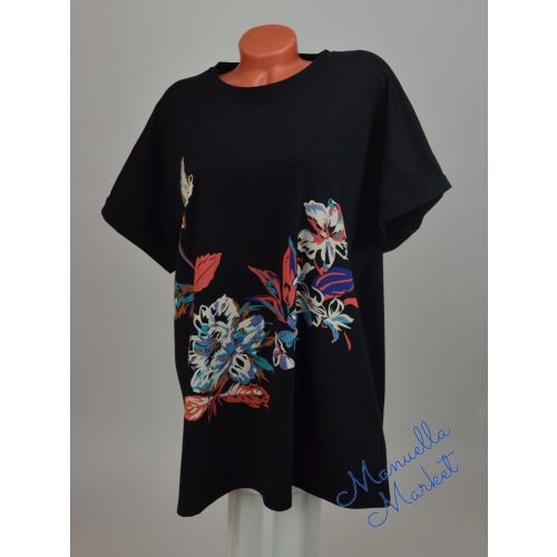 Virág Mintás Pamut Nagy Méretű Felső! 4XL/5XL-es