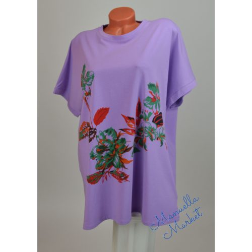 Virág Mintás Pamut Nagy Méretű Felső! 5XL/6XL-es