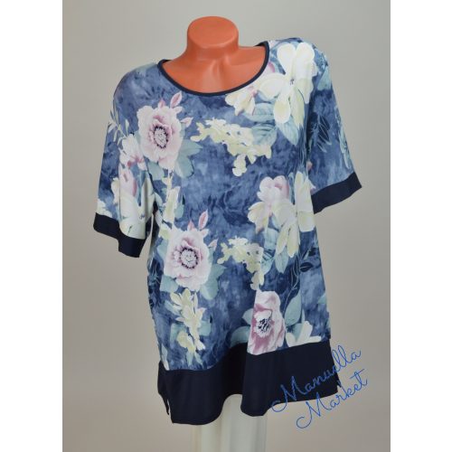 Virág Mintás Molett Rugalmas Felső/Tunika! 2XL-es