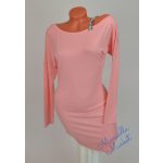 Csónak Nyakú, Vállpántos Rózsaszín Tunika! L/XL-es