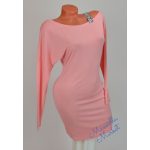 Csónak Nyakú, Vállpántos Rózsaszín Tunika! S/M-es