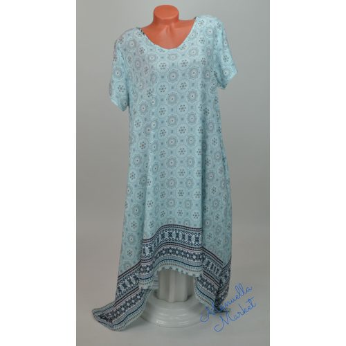 A-Vonalú Mintás Lenge Molett Ruha/Strandruha! 3XL-es