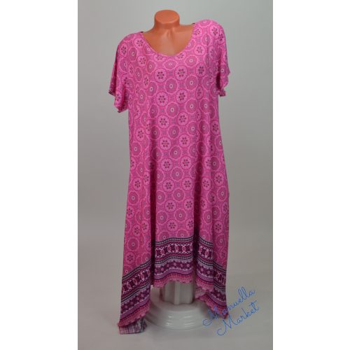 A-Vonalú Mintás Lenge Molett Ruha/Strandruha! 3XL-es