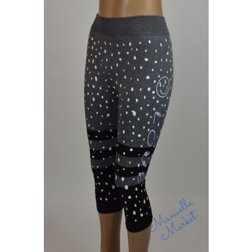 Sportos, Pöttyös-Feliratos Térd Leggings ! S-M