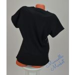 Virág Mintás Fekete Színű Pamut Póló! L/XL-es 