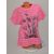 Virág Mintás Rózsaszín Pamut Póló! 2XL/3XL-es 