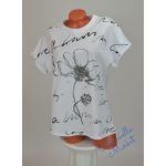 Virág Mintás Pamut Póló! L/XL-es 