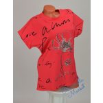 Virág Mintás Pamut Póló! 2XL/3XL-es 