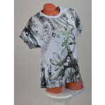 Eiffel Mintás Pamut Póló! 2XL/3XL-es 