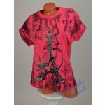 Eiffel Mintás Pamut Póló! 2XL/3XL-es 