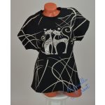 Cica Mintás Pamut Póló! L/XL-es