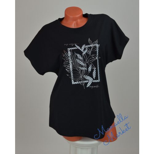 Levél Mintás Pamut Póló! 2XL/3XL-es 