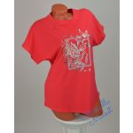 Levél Mintás Pamut Póló! L/XL-es 