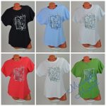 Levél Mintás Pamut Póló! L/XL-es 