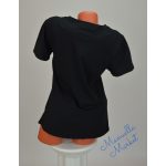 Levél Mintás Fekete Pamut Póló! XL/XXL-es 