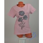 Virág Mintás Pamut Póló! M/L-es