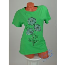 Virág Mintás Pamut Póló! M/L-es