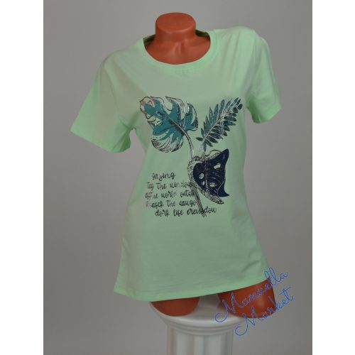 Levél Mintás Pamut Póló! XL/XXL-es 
