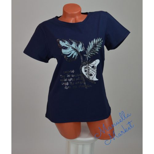 Levél Mintás Pamut Póló! XL/XXL-es 