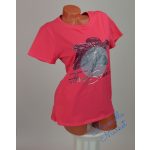 Virág Mintás Pink Pamut Póló! XL/XXL-es 