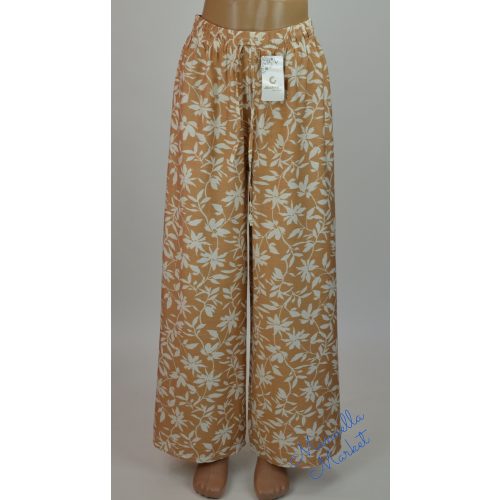 Virág Mintás, Bő Szárú Nadrág Derékkötővel! XL/XXL-es 