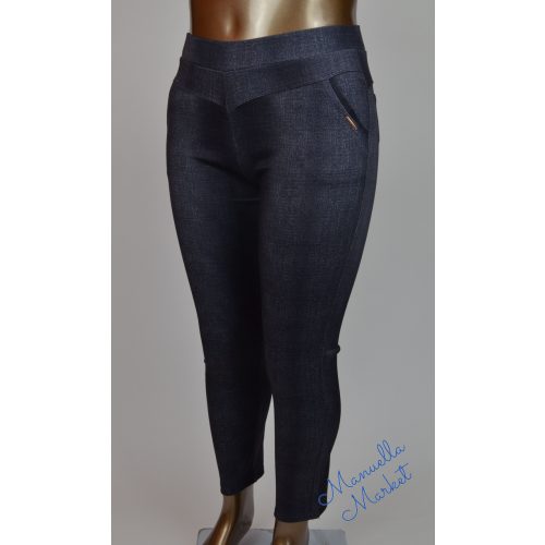 Fekete Farmer Hatású, Rugalmas Molett Nadrág! 2XL/3XL-es