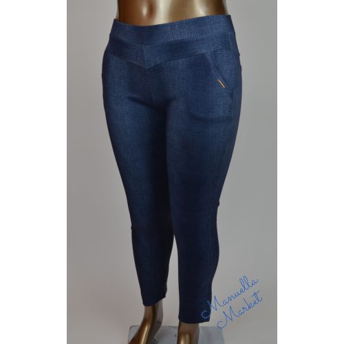 Kék Farmer Hatású, Rugalmas Molett Nadrág! 11XL/12XL-es