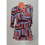 Elől Gombos Roll-Up Ujjú Bordó Ing/Blúz! L-es