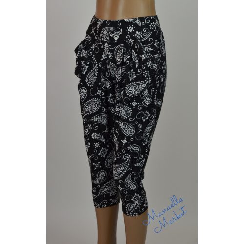 Fekete-Fehér Mintás Rugalmas-Puha Térdnadrág! L/XL-es 