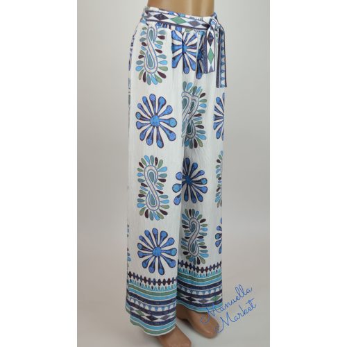 Mintás Bő Szárú Nadrág Övvel! XL/XXL-es