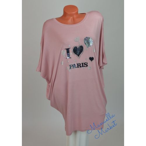 Vállkihagyós-Feliratos Nagy Méretű Tunika! L/XL-es