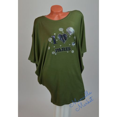 Vállkihagyós-Feliratos Nagy Méretű Tunika! L/XL-es