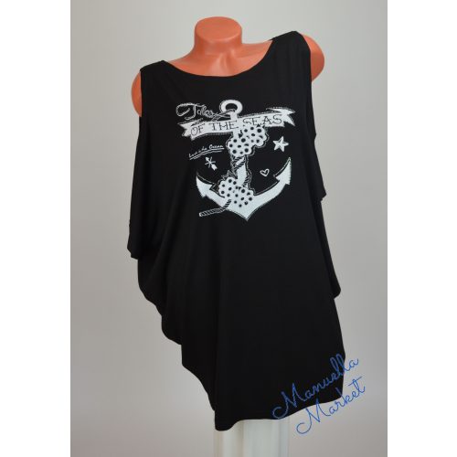 Vállkihagyós Mintás Nagy Méretű Tunika! 2XL/3XL-es
