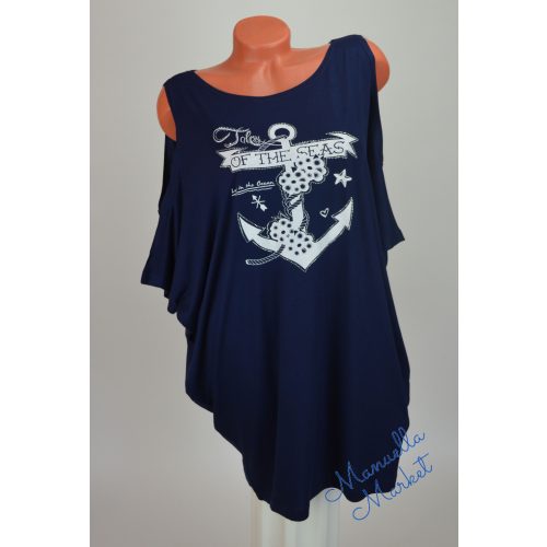 Vállkihagyós Mintás Nagy Méretű Tunika! L/XL-es