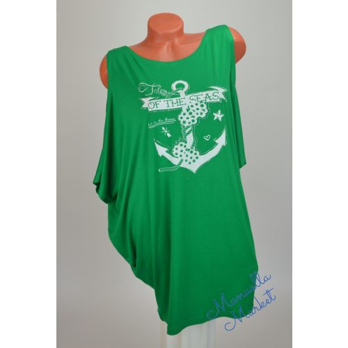 Vállkihagyós Mintás Nagy Méretű Tunika! 2XL/3XL-es