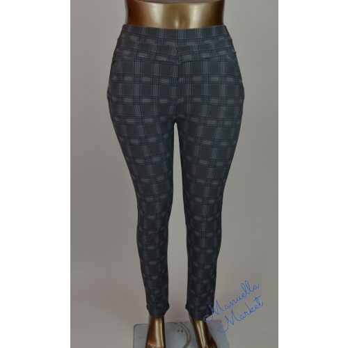 Kockás Szürke Rugalmas Nadrág! L-XL