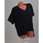 Fekete V-nyakú Felső! XL-es