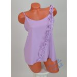 Vékonypántos-Fodros Lila, Rövid Derekú Felső! XL-es