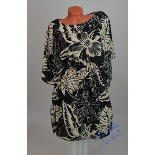  Mintás Fekete Lepelruha! XL/XXL-es