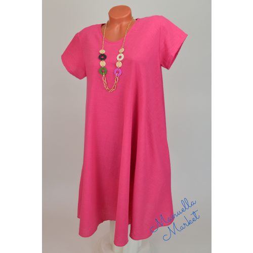 A-Vonalú Pink Molett Ruha! M/L-es