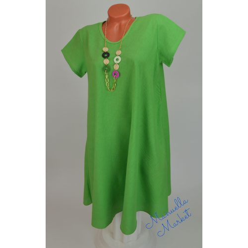 A-Vonalú Világoszöld Molett Ruha! XL/XXL-es