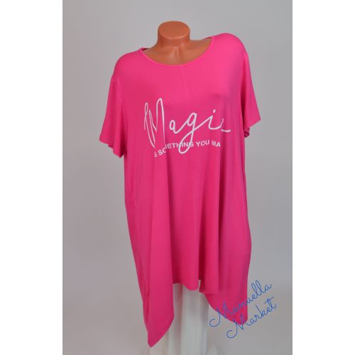 Plus Size Méretű, Feliratos Pink Tunika! S/M-es