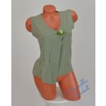 Átlapolt Ujjatlan Zöld Felső! XL/XXL-es